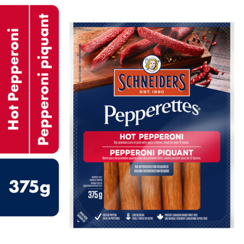 Schneiders Pepperettes Sausage Sticks Pepperoni Hot 375 g