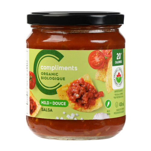 Compliments Organic Salsa Mild 430 ml