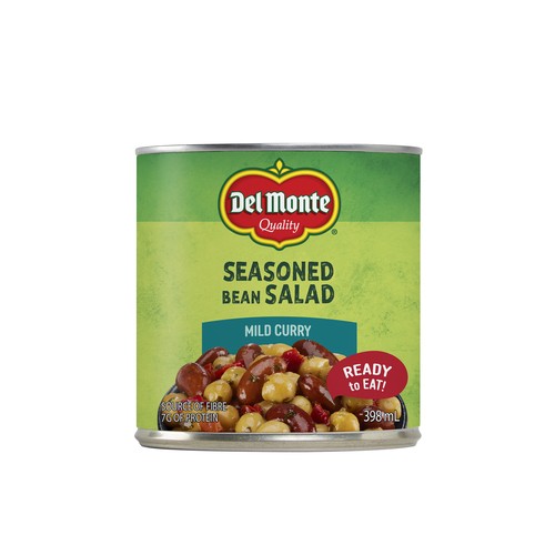 Del Monte Canned Seasoned Bean Salad Mild Curry 398 ml