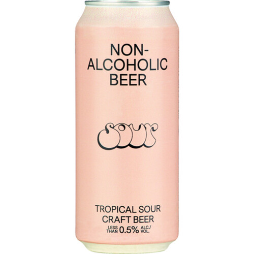 Bière Sans Alcool Beer Non Alcoholic Sour Tropical 473 ml (can)