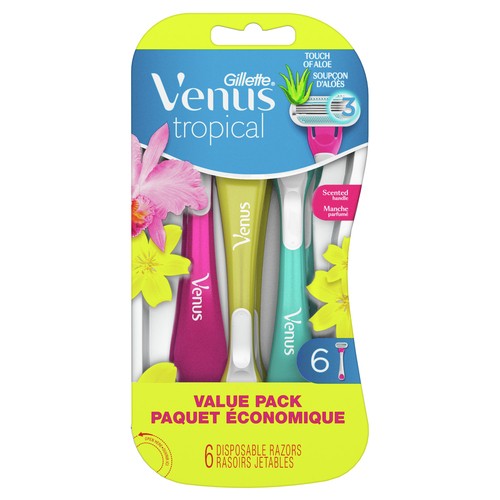 Gillette Venus Disposable Razors Tropical 6 Razors