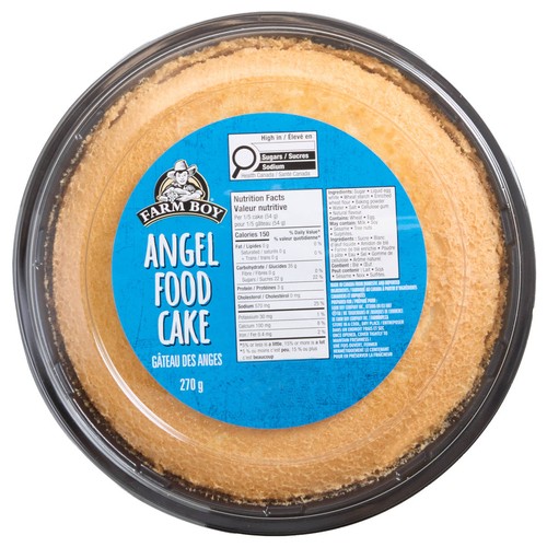 Farm Boy Cake Angel Food 270 g (frozen)