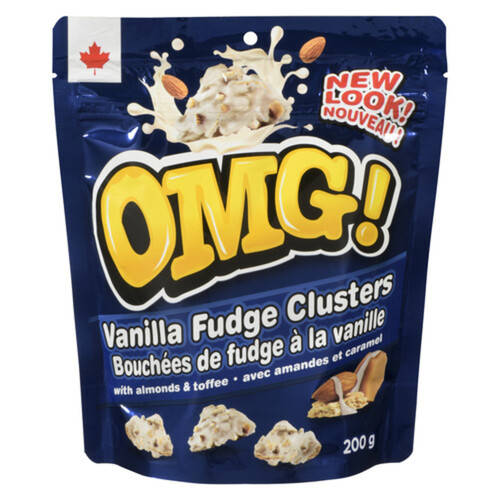 OMG! Toffee Clusters Vanilla Fudge & Almond 200 g