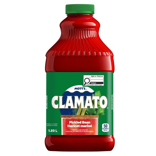 Mott's Clamato Mixer Juice Pickled Bean 1.89 L (bottle)