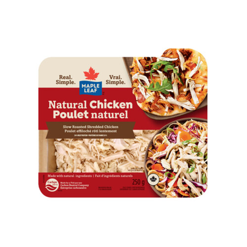 Maple Leaf Deli Shredded Natural Chicken Slow Roasted 250 g