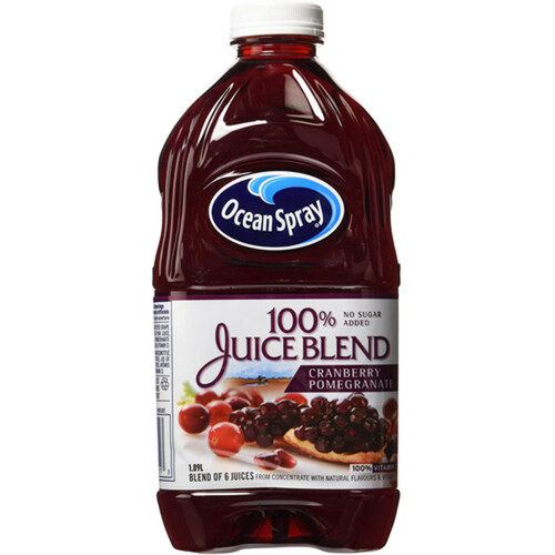 Ocean Spray 100% Juice Cranberry Pomegranate 1.89 L