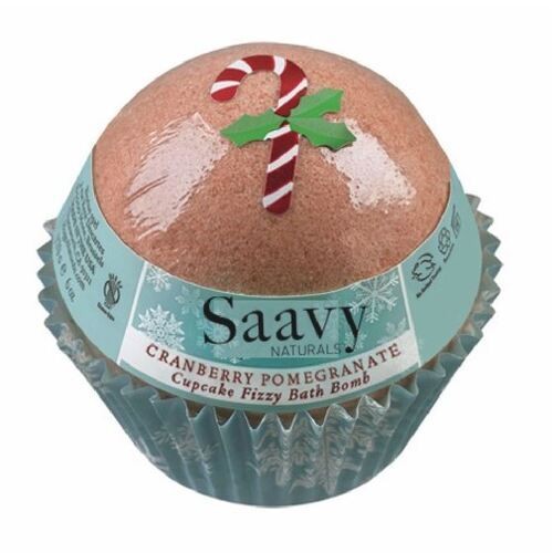 Saavy Naturals Cupcake Bath Bomb Cranberry & Pomegranate 142 g