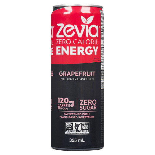 Zevia Energy Drink Grapefruit 355 ml (can)