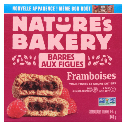 Nature's Bakery Glucose & Fructose Free Whole Wheat Fig Bar Raspberry 340 g