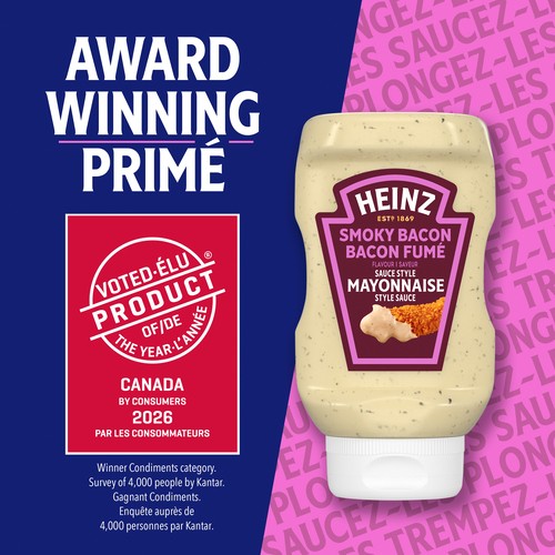 Heinz Mayonnaise Style Sauce Smoky Bacon 340 ml