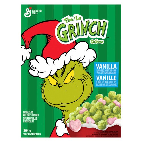 General Mills The Grinch Dr.Seuss Cereal Vanilla 264 g