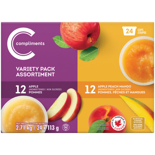 Compliments Fruit Snack Variety Pack 24 x 113 g