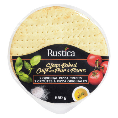 Rustica Original Pizza Crusts Stone Baked 2 Pack 12-Inch 650 g