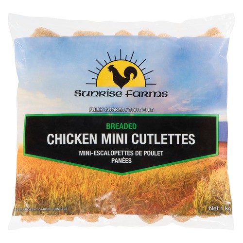 Sunrise Poultry Mini Breaded Chicken Cutlets 1 kg