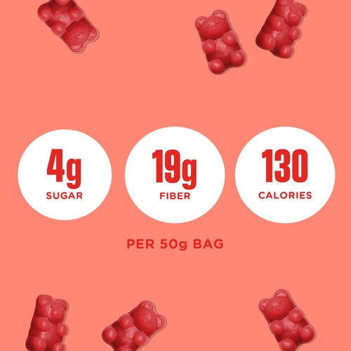 SmartSweets Candy Cinnamon Bears 50 g