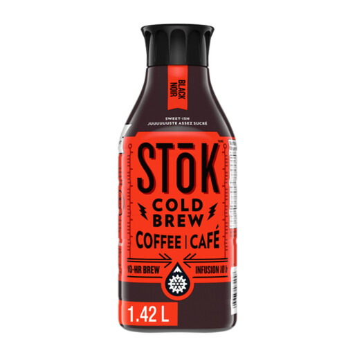 Stok Cold Brew Coffee Black Lightly Sweetened 1.42 L