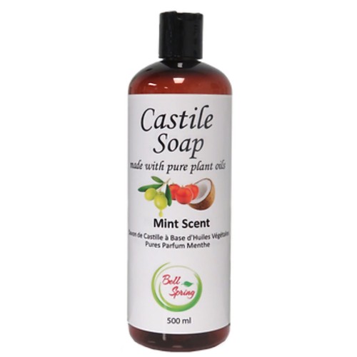 Bell Spring Castile Soap Mint Scent 500 ml