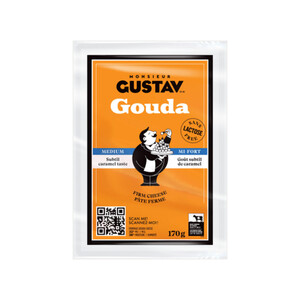 Monsieur Gustav Lactose Free Gouda Cheese Medium 170 g