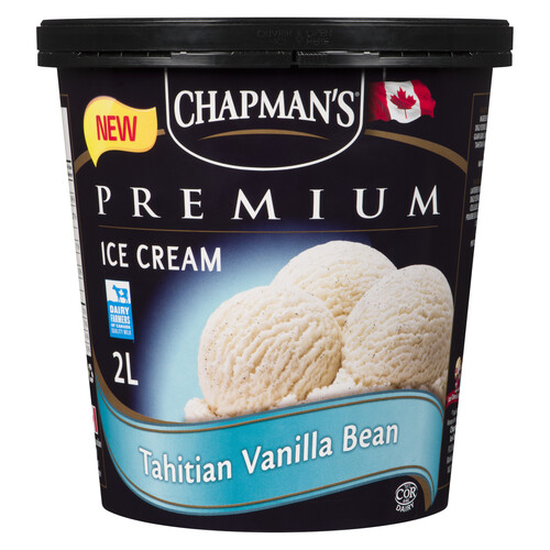 Chapmans Premium Ice Cream Tahitian Vanilla Bean 2 L