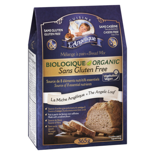 Cuisine l'Angelique Organic Bread Mix The Angelic Loaf 365 g