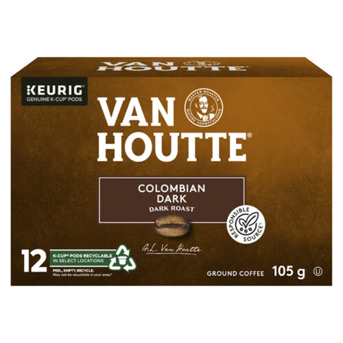 Van Houtte Coffee Pods Colombian Dark Roast 12 K-Cups 105 g