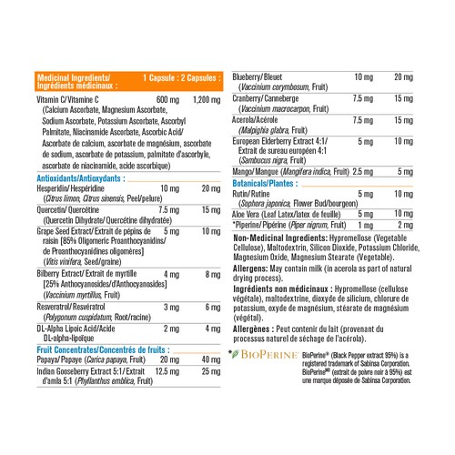 Progressive Vitamin C Complex Adult Formula Vegetable Capsules 60 Count