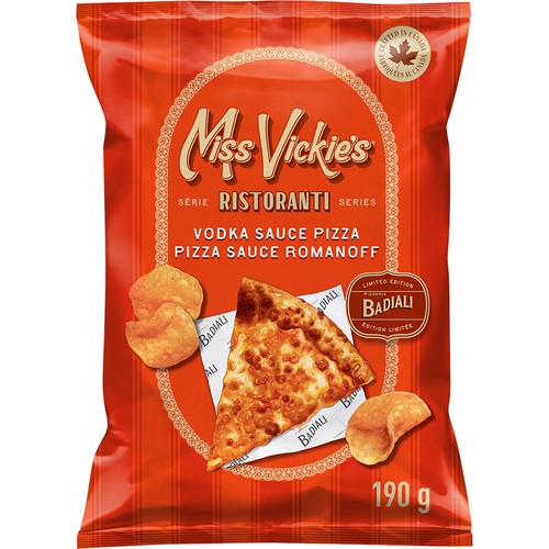 Miss Vickie's Kettle Cooked Potato Chips Vodka Sauce Pizza Flavoured 190 g