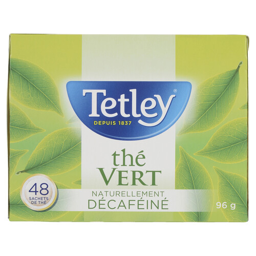 Tetley Green Tea Naturally Decaffeinated 48 Tea Bags