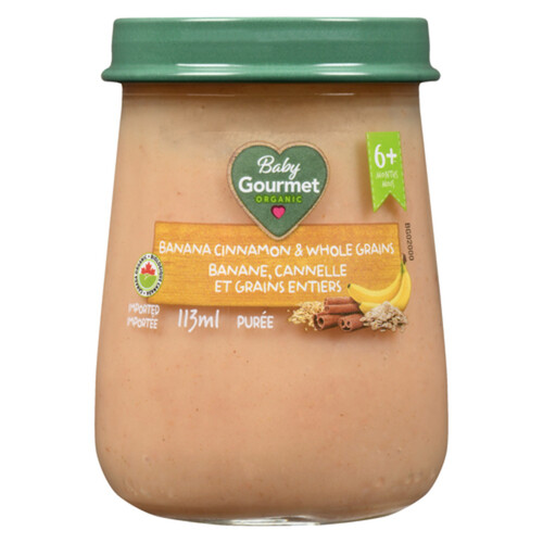 Baby Gourmet Baby Food Jar Banana Cinnamon & Whole Grains 113 ml