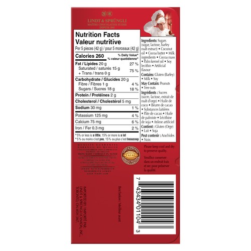 Lindt Lindor Milk Chocolate Bar 100 g
