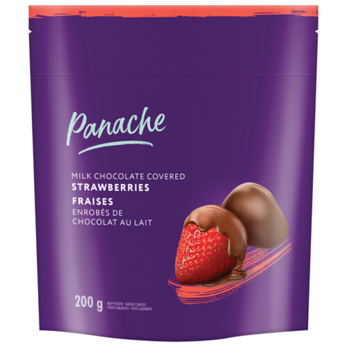 Panache Frozen Milk Chocolate Covered Strawberries 200 g