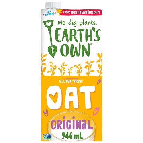 Earth's Own Gluten-Free Oat Milk Alternative Original 946 ml