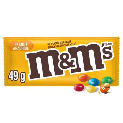 M&M'S Milk Chocolate Candies Peanut Bag 49 g