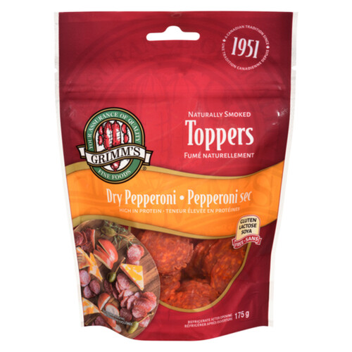 Grimm's Fine Foods Dry Pepperoni Toppers Naturally Smoked 175 g