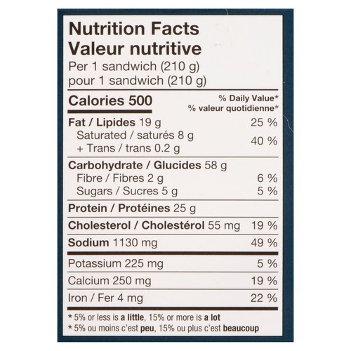 CRAVE Frozen Open-Faced Sandwich Buffalo Chicken Melt 210 g