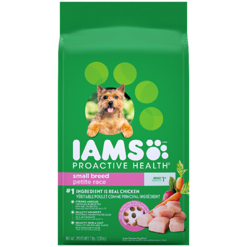 IAMS Dry Dog Food Small Breed Adult Chicken & Whole Grains 3.18 kg