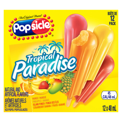 Popsicle Ice Pops Tropical Paradise 12 x 48 ml