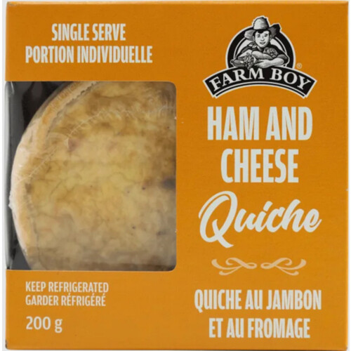 Farm Boy Quiche Ham And Cheese 200 g (frozen)