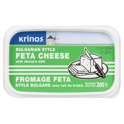 Krinos Feta Cheese Bulgarian Style 200 g