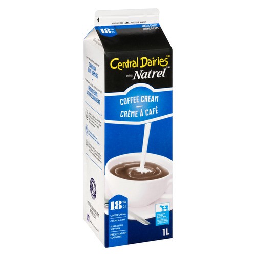 Central Dairies 18% Coffee Cream 1 L