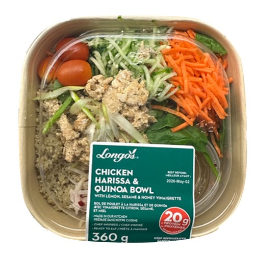 Longo's Power Bowl Chicken Harissa & Quinoa 360 g