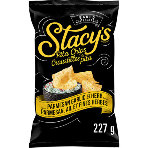 Stacy's Pita Chips Parmesan Garlic & Herb Flavour 227 g