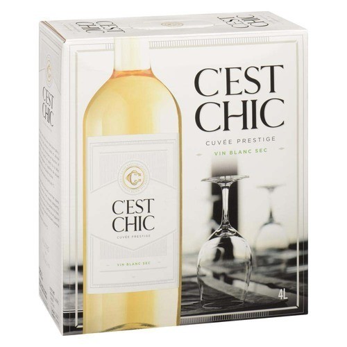 C'est Chic Cuvée Prestige Dry White Wine 11% Alcohol 4 L