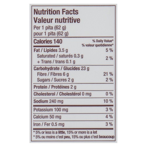 Promise Gluten-Free Pita 4 Pack 248 g (frozen)