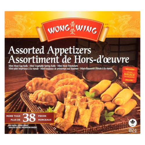 Wong Wing Frozen Oriental Appetizers 852 g