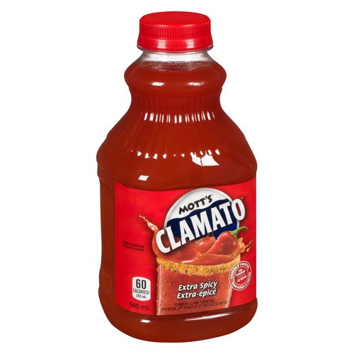 Mott's Clamato Cocktail Extra Spicy 945 ml (bottle)