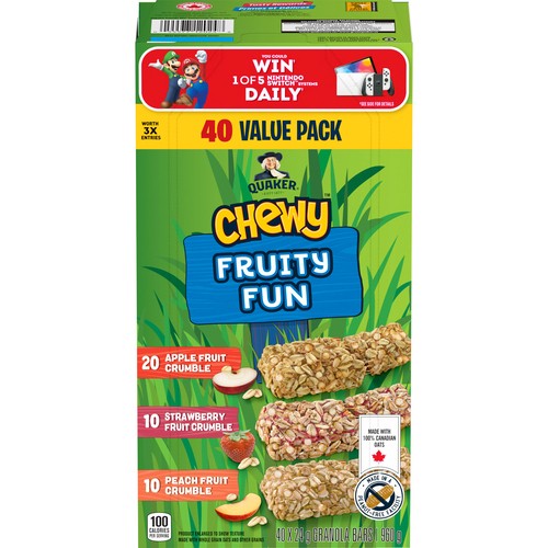 Quaker Chewy Bars Fruity Fun 960 g