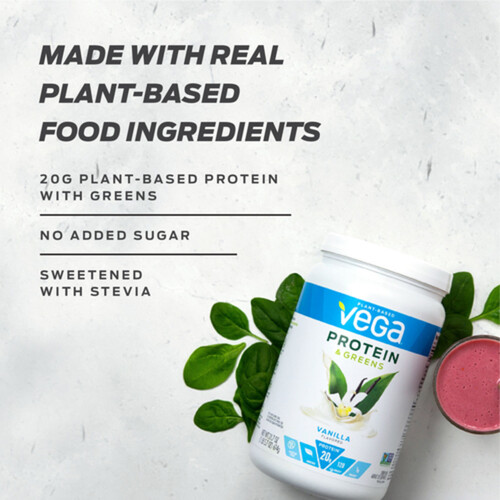Vega Gluten-Free Protein & Greens Drink Mix Vanilla 526 g