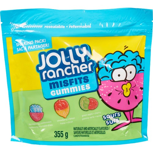 Jolly Rancher Misfits Gummies Sour 355 g