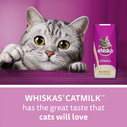 Whiskas Catmilk Kitten & Cat Snack Drink Treats 200 ml